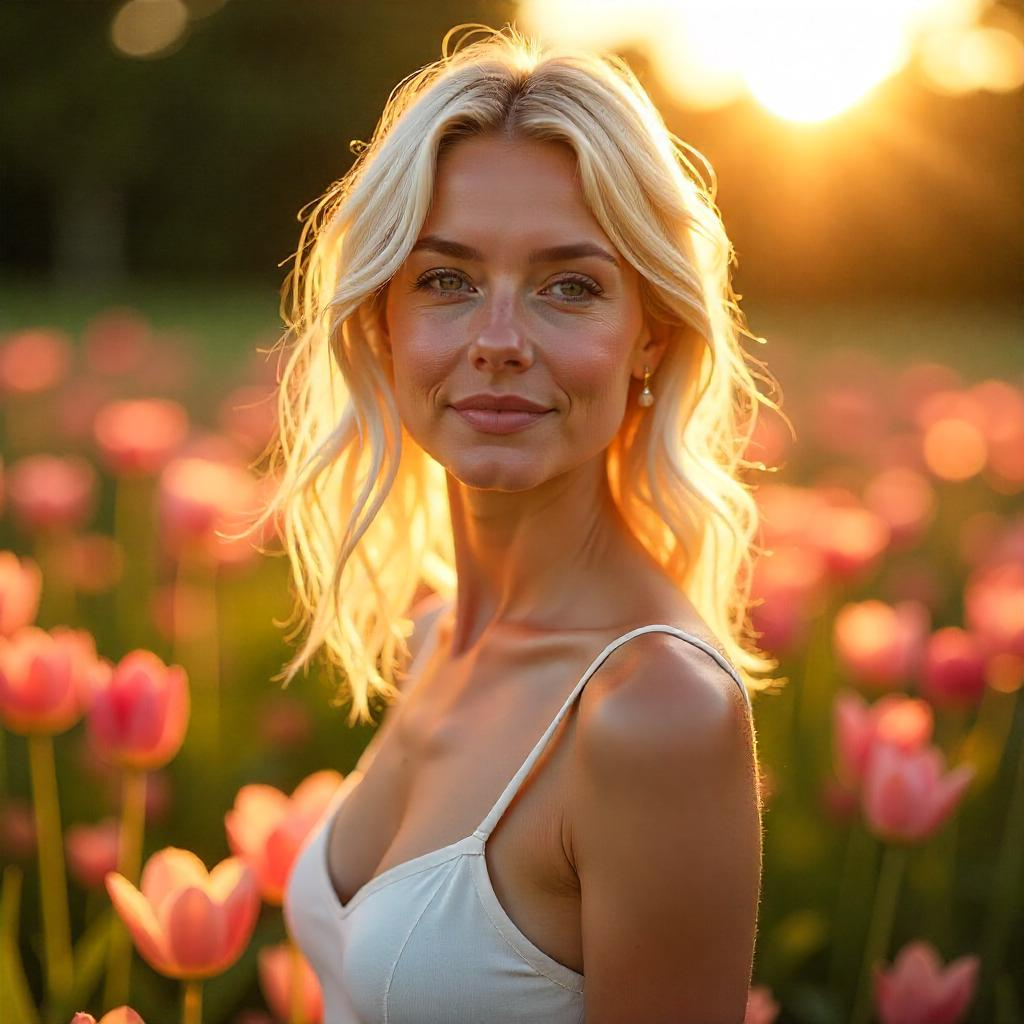 A white women symol of peace