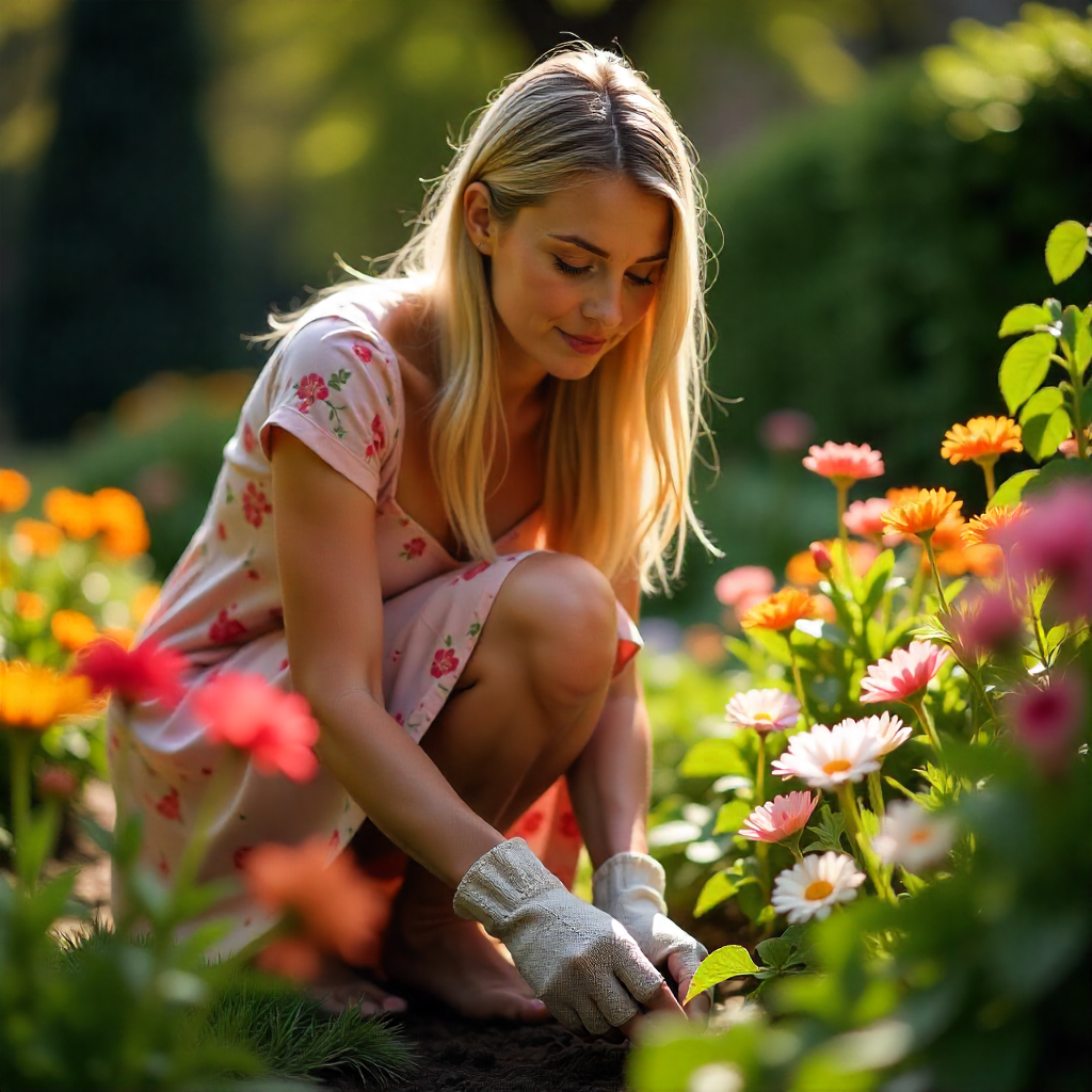 5 daily habbits ,A picture of gardening 