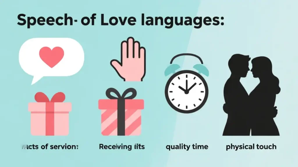 5 love languages are shown in this picture.